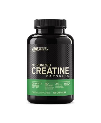 Optimum Nutrition Оптимальное питание, микронизированные капсулы моногидрата креатина черного цвета