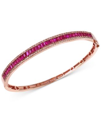 diamond ruby bangles