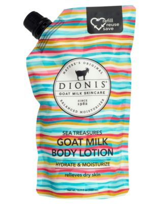 Дозатор лосьона для тела с козьим молоком Dionis Sea Treasures, 16,9 жидких унций, без цвета