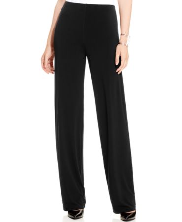 Alfani Wide-Leg Knit Dress Pants, Only at Macy's - Women - Macy's
