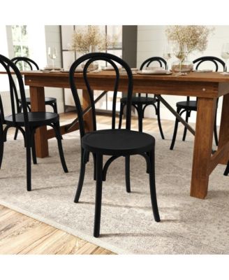 Обеденный Стул Из Массива Дерева в Стиле MERRICK LANE Lowry Thonet С Возможностью Штабелирования И Элегантной Отделкой