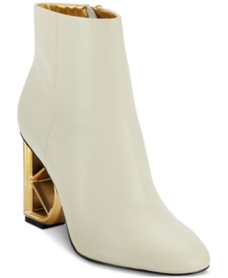 Женские ботильоны на танкетке с логотипом Donna Karan New York на высоком каблуке 50190₽