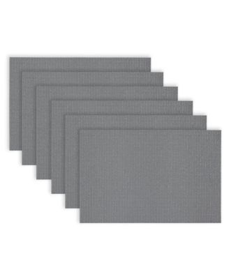 Изысканный Домашний набор для столовой на открытом воздухе Texteline с натуральным мерцанием, Текстурированный дизайн, Реверсивные прямоугольные салфетки размером 12 x 18 дюймов, Набор из 6 штук