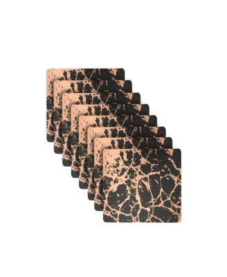 Пробковые коврики Dainty Home из мрамора, Золотые моющиеся салфетки, 15