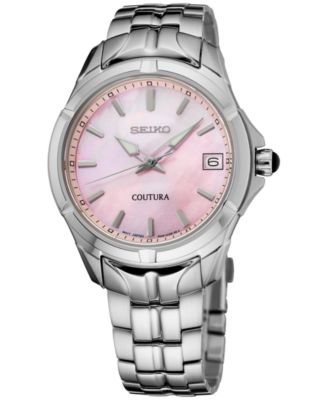 Женские часы-браслет Seiko Coutura из нержавеющей стали 34 мм