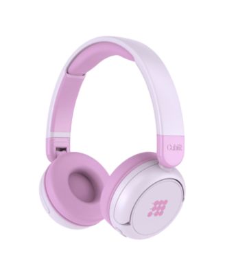 Детские наушники Cubitt Bluetooth, Беспроводные, с превосходным качеством звука, встроенным микрофоном, 24-часовым режимом воспроизведения, режимом обучения и глубокими басами, шнур AUX для iPad, планшета, самолета, телефона, ПК. фиолетовый