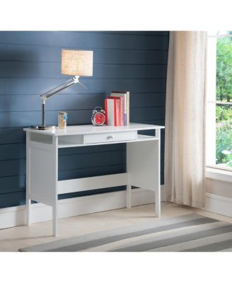 Деревянный письменный стол с выдвижным ящиком Kings Brand Furniture Home & Office Parsons, белый
