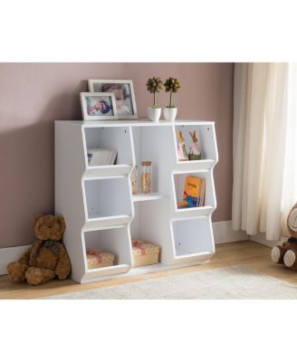 Шкаф для хранения Cubby из белого дерева Kings Brand Furniture Brookline