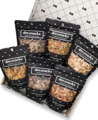 Подарочная коробка для гурманов DM Snacks Manly Nut Gourmet, 6 штук
