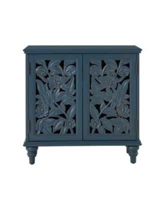 Традиционный 32-х дверный акцентный шкаф LuLu Traditional высотой 22 дюйма на ножках-шпинделях из цельного дерева