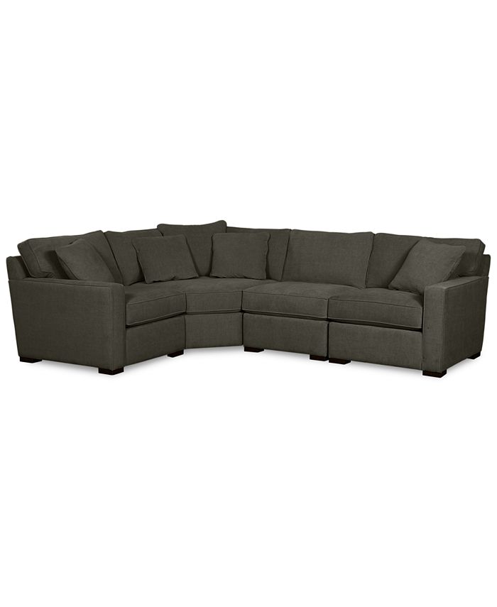 Furniture Radley Fabric 4-Piece Sectional Sofa, Created ...