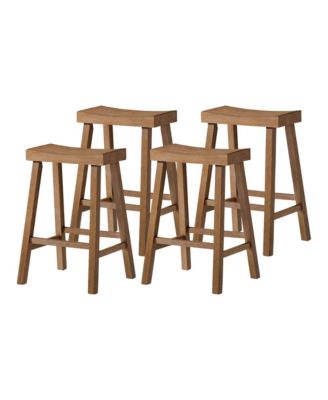 Деревянный кухонный табурет Maven Lane Vincent в деревенском стиле, набор из 4 предметов