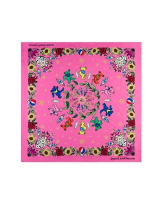 Меган Сказочный шелковый шарф Grateful Dead с цветочным рисунком