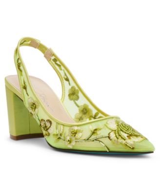 Украшенные бисером туфли-лодочки на блочном каблуке от Бетси Джонсон Пейдж 23890₽