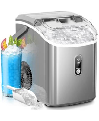 Столешница для приготовления льда Kismile Nugget, Портативная звуковая льдогенераторная машина с жевательным гранулированным льдом, 35 фунтов /24 часа, Устройство для приготовления льда из гальки с