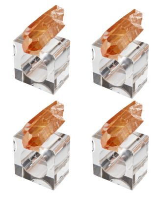 Кварцевое кольцо для салфеток Saro Lifestyle Luxe, набор из 4 штук