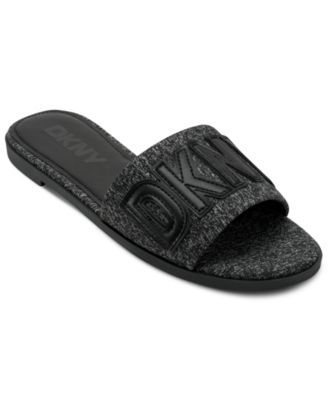 Женские босоножки-слипоны на плоской подошве Willow Slide от DKNY, черные