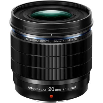 Объектив OM SYSTEM M.Zuiko Digital ED 20mm f/1.4 PRO, черный черный