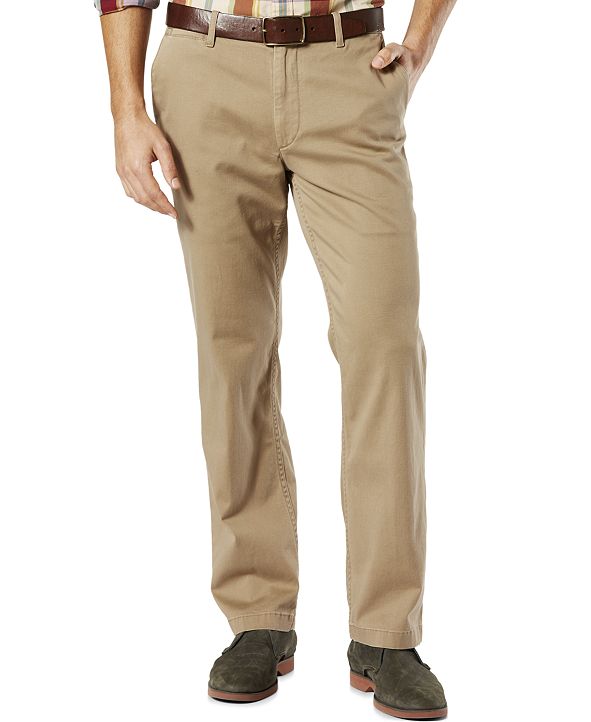 Dockers Men's Straight Fit Washed Khaki Stretch Pants D2 & Reviews Pants Men Macy's