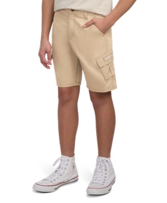 Шорты Levi's Big Boys с регулируемым поясом и карманами-карго золотистого цвета