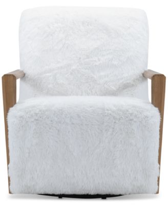Тканевое вращающееся кресло Glympton 29 дюймов, эксклюзивно в Macy's