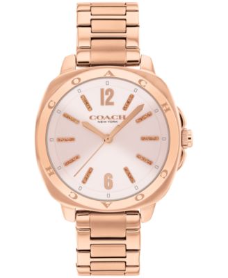 Женские часы-браслет COACH Kitt из розового золота и нержавеющей стали, 34 мм