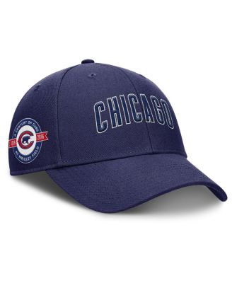 Мужская темно-синяя шляпа Nike Chicago Cubs Rise из габардина с регулируемой посадкой