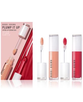 Bobbi Brown, 2 шт. Дополнительный набор с сывороткой для губ с эффектом увлажнения bare honey: молочно-теплый розовый, bare raspberry: насыщенный ягодно-красный