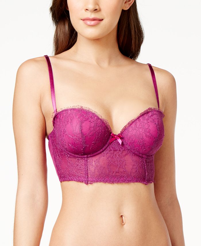 Maidenform Super Sexy Eyelash Lace Longline Bra MFB108, A Macy's