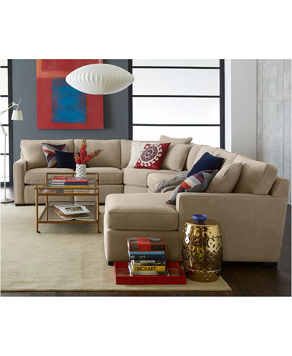 Furniture Radley 5Piece Fabric Chaise Sectional Sofa