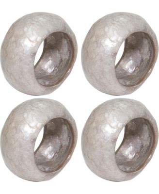 Кольца для салфеток Saro Lifestyle с текстурированной крышкой, набор из 4-х