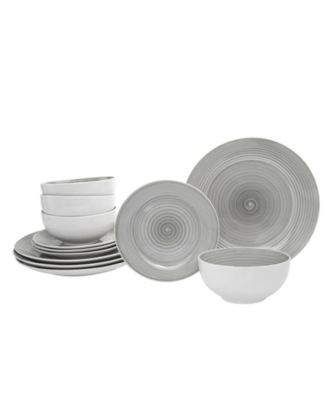 Набор посуды Godinger Spiral из 12 предметов, сервиз на 4 персоны