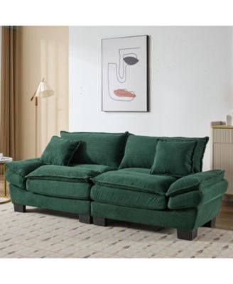Streamdale Furniture, 1 Предмет, Вельветовый диван-кровать, Спальное место, Включает подушки, Глубокое сиденье, Простой в сборке Диван-кровать