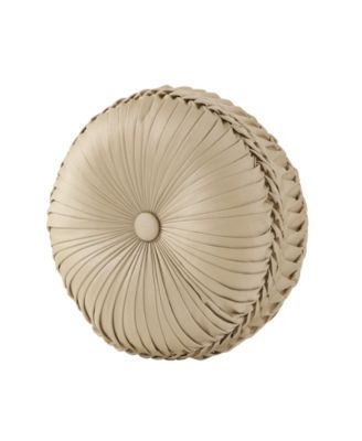 Декоративная подушка с тафтингом J Queen New York Sondra, круглая, 15 дюймов