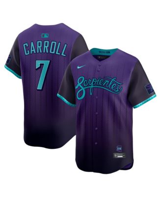 Мужская майка Nike Corbin Carroll фиолетового цвета Arizona Diamondbacks 2025 City Connect Limited для игроков фиолетового цвета