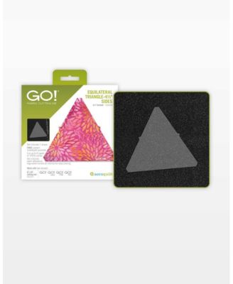 AccuQuilt GO! Равносторонняя треугольная матрица - 4 1/4 " Обработанные стороны для квилтинга и аппликации, идеально подходит для раскроя тканей и выполнения квилтинговых проектов, белая