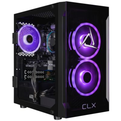 Игровой ПК CLX SET - 10-ядерный процессор Intel Core i5 14400F с тактовой частотой 2,5 ГГц, 32 ГБ оперативной памяти DDR5, видеокарта GeForce RTX 5060, 8 ГБ GDDR7, 2 ТБ SSD, Wi-Fi, Windows 11 Home, 64-разрядная версия, черный