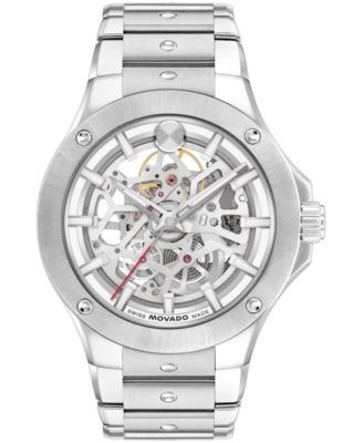 Мужские швейцарские часы Movado Alta S.E. с автоматическим механизмом и каркасом из нержавеющей стали, 43,50 мм