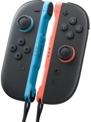 Беспроводные контроллеры движения Nintendo Switch 2 Joy-Con (L)/(R) для портативных и консольных игр красного цвета