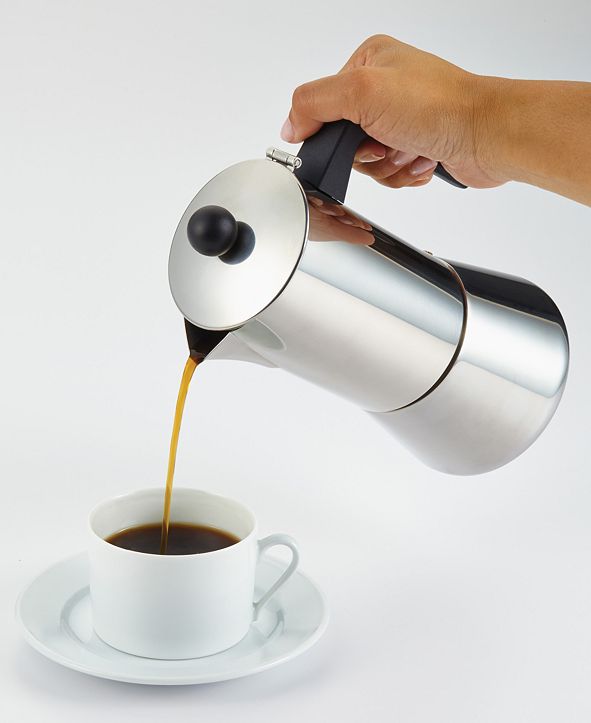 Bonjour 6Cup Stainless Steel Espresso Maker & Reviews Coffee Makers