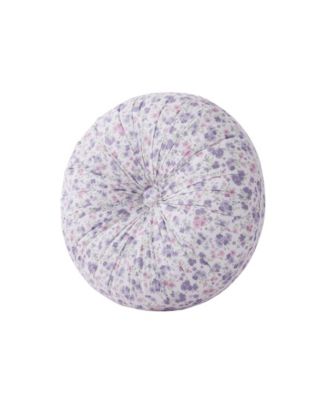 Декоративная подушка с тафтингом Royal Court Nola, круглая фиолетовая, 15 дюймов