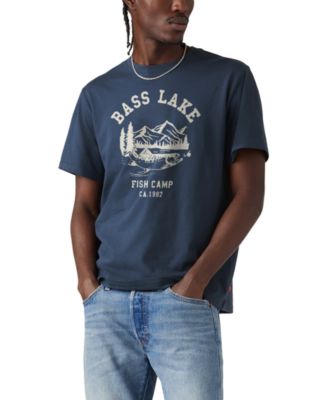 Мужская футболка Levi's® свободного кроя с коротким рукавом и круглым вырезом Bass Lake Graphic