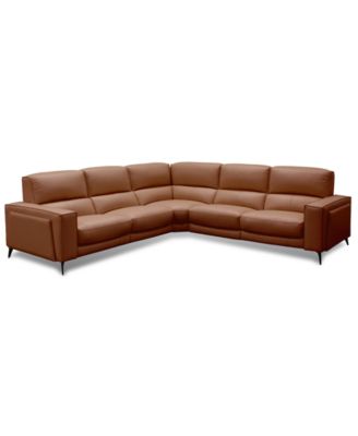 Neiwert, 5 шт. Кожаный диван в сборе с 2 глубокими креслами с электроприводом