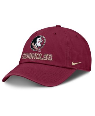 Мужская регулируемая бейсболка Nike Men's Garnet Florida State Seminoles 2025 On-Field Club, красная