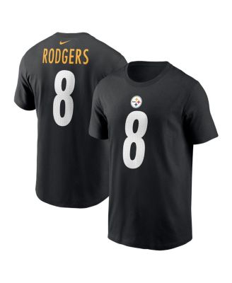 Мужская футболка Nike Aaron Rodgers Black с именным номером Pittsburgh Steelers от Nike