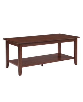 Концепции удобства 20-дюймовый деревянный прямоугольный журнальный столик American Heritage
