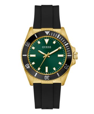 Мужские аналоговые часы GUESS из черного золота, 41 мм, черные