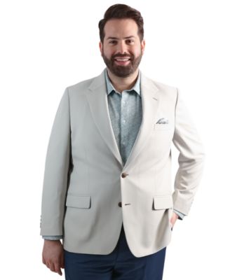 Мужской классический блейзер серии Big & Tall Active от Haggar серебристого цвета