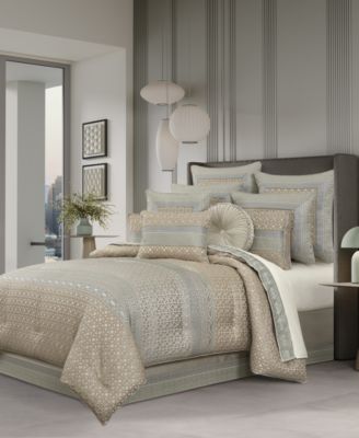 J Queen New York Alaro с тиснением, 4 шт. Комплект постельного белья, King