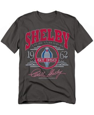 Мужская футболка Shelby Cobra Carroll Shelby Hotrod в виде арки серого цвета